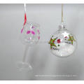 gold seaweed glass bauble for Christmas tree decoration